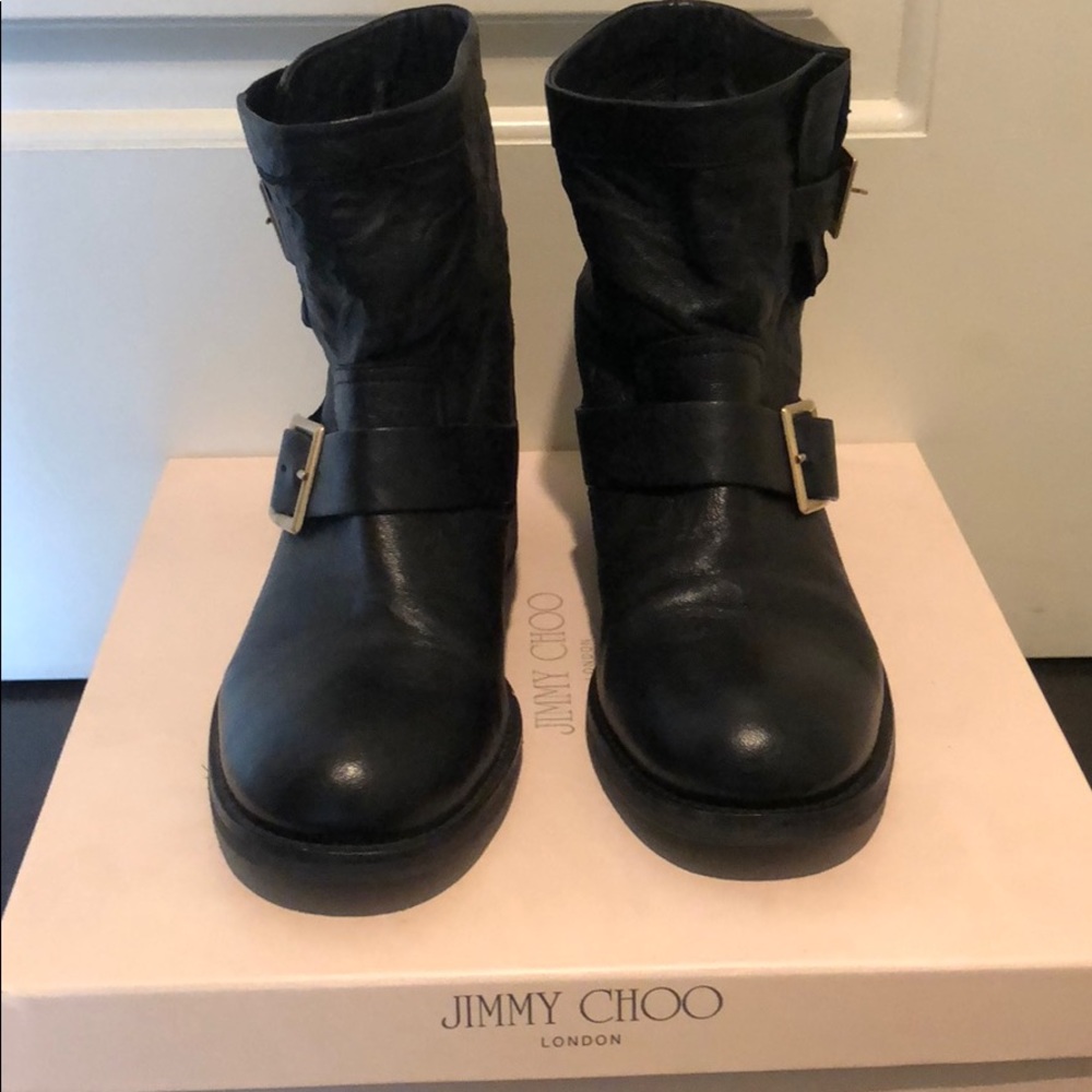 Jimmy Choo Youth Motorcycle Boots